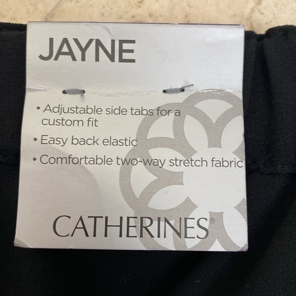 NWT Catherines “Jayne” pants Slacks Women’s black office career Plus Size 22 - Picture 4 of 9